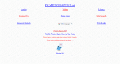 Desktop Screenshot of primitivebaptist.net