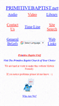 Mobile Screenshot of primitivebaptist.net