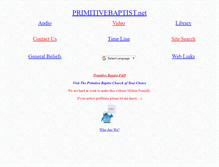Tablet Screenshot of primitivebaptist.net